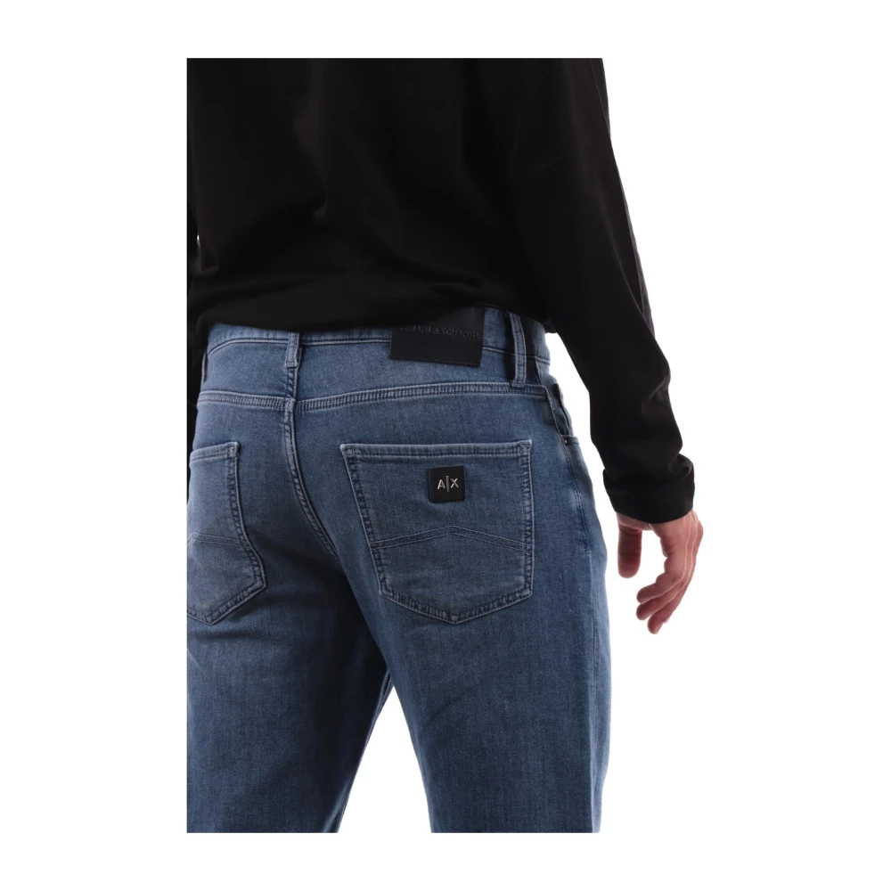 Emporio Armani Blauwe Jeans 5 Zak J13 Stijl Blue Heren