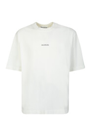 Biała Koszulka z Logo z Organicznej Bawełny