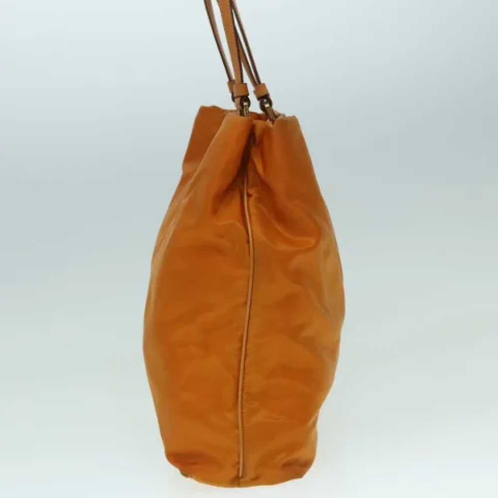 Prada Vintage Pre-owned Nylon totes Orange Dames