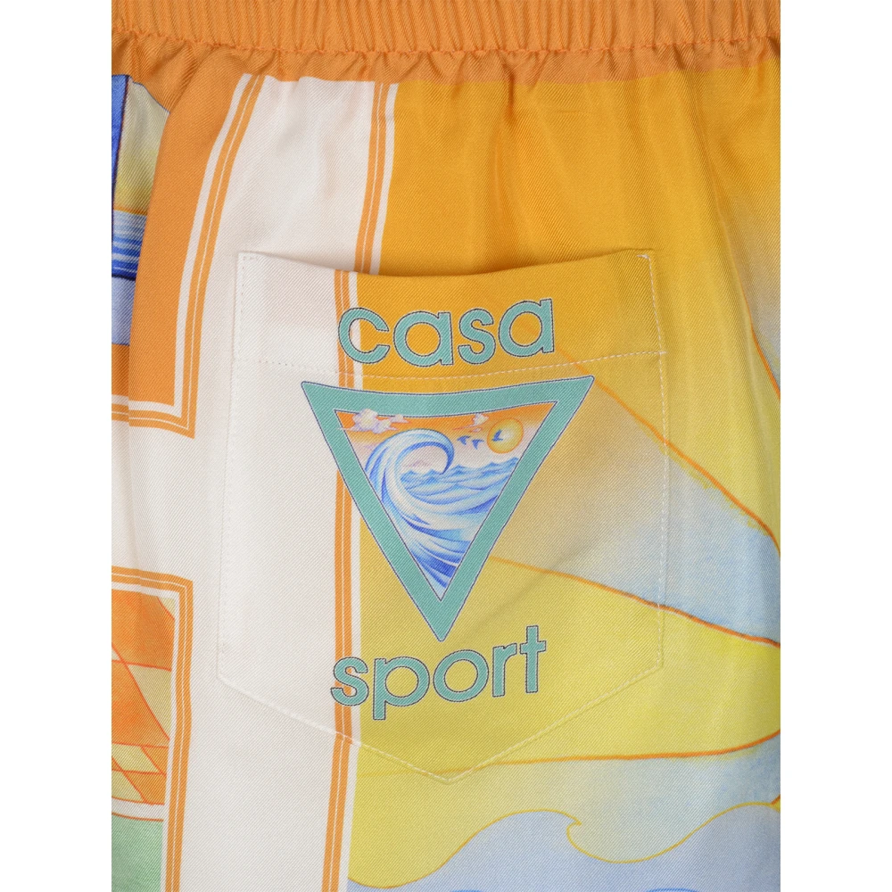 Casablanca Surreal Silk Pool Kleding Multicolor Heren