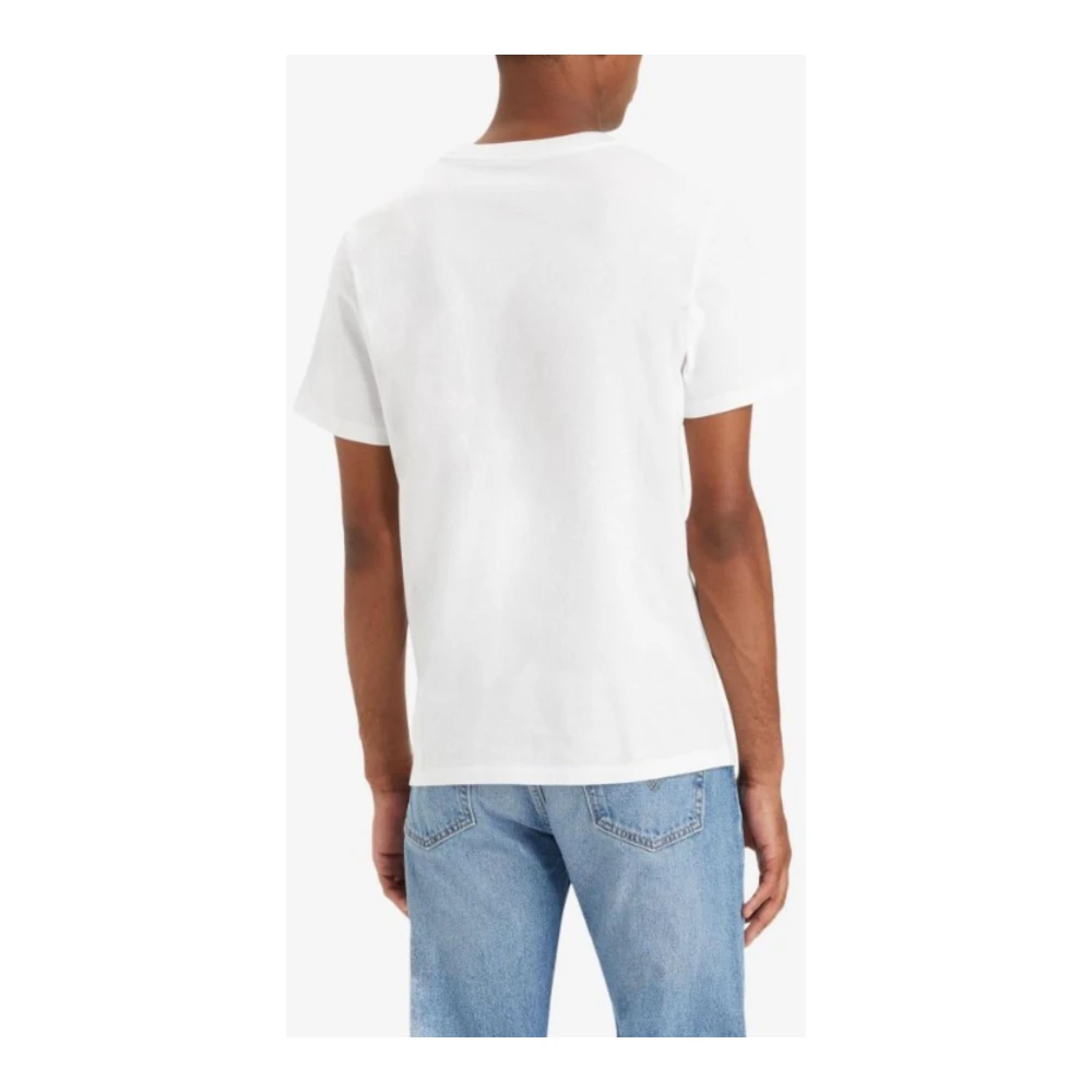 Levi's Grafische Crewneck Tee voor Mannen White Heren