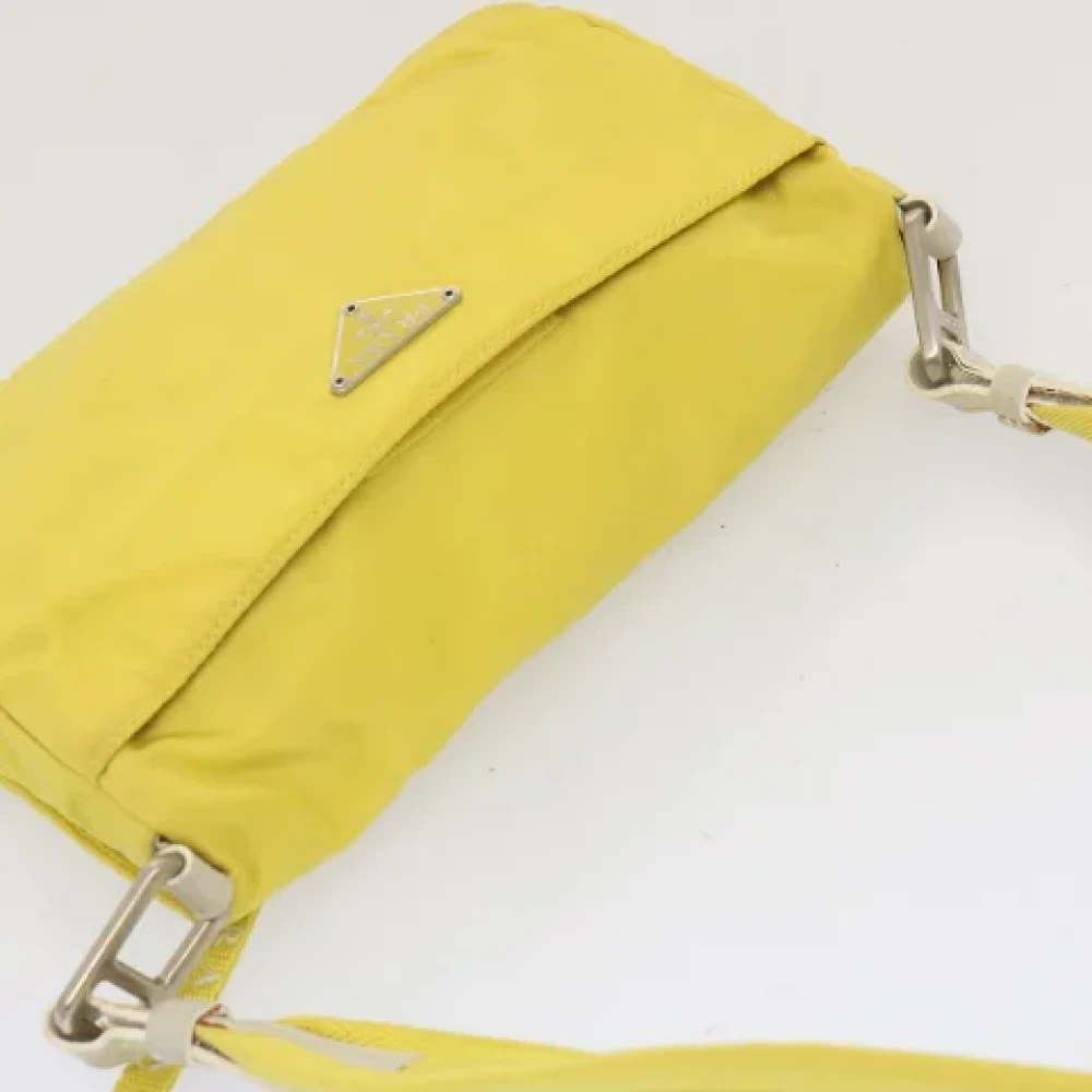 Prada Vintage Pre-owned Fabric prada-bags Yellow Dames