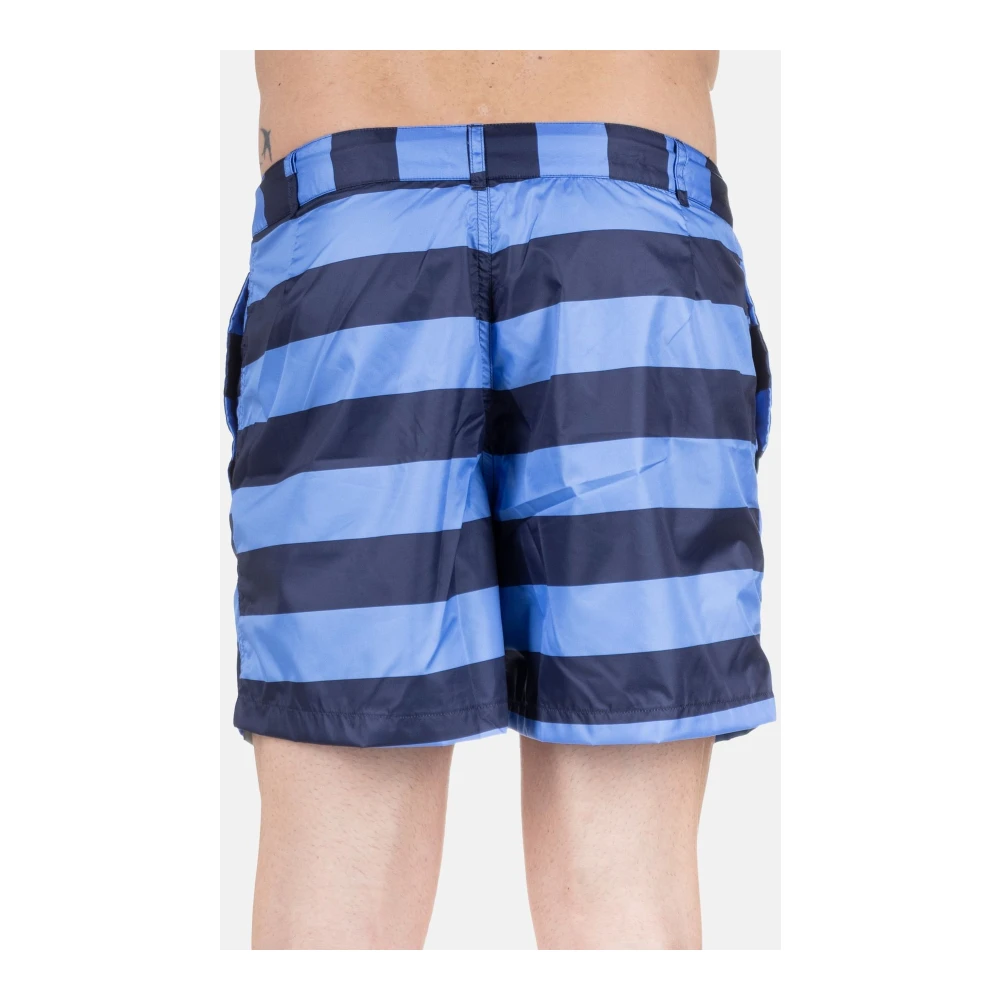 Aspesi Swimwear ALL Over Line 2 Blue Heren