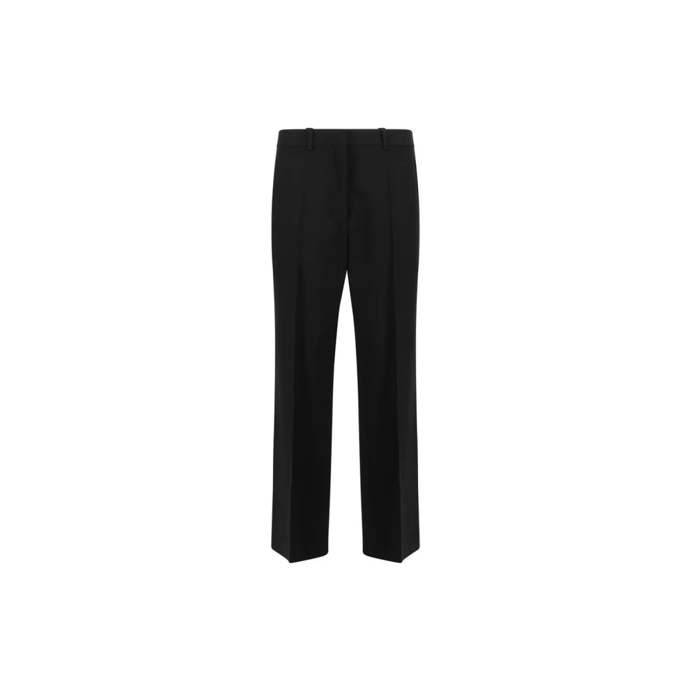 The Row Zwarte wollen broek Black Dames