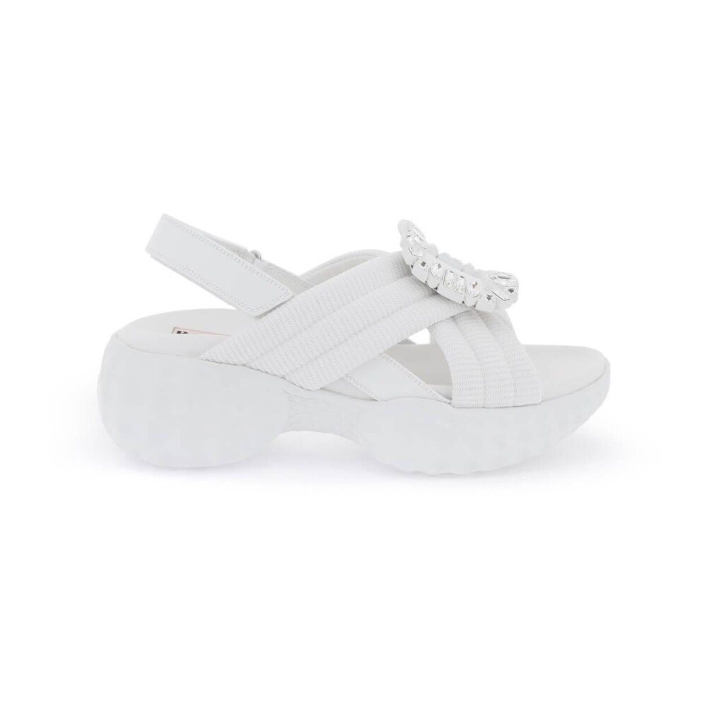 Viv Run Light Sandalen met Strass Gesp Roger Vivier Dames