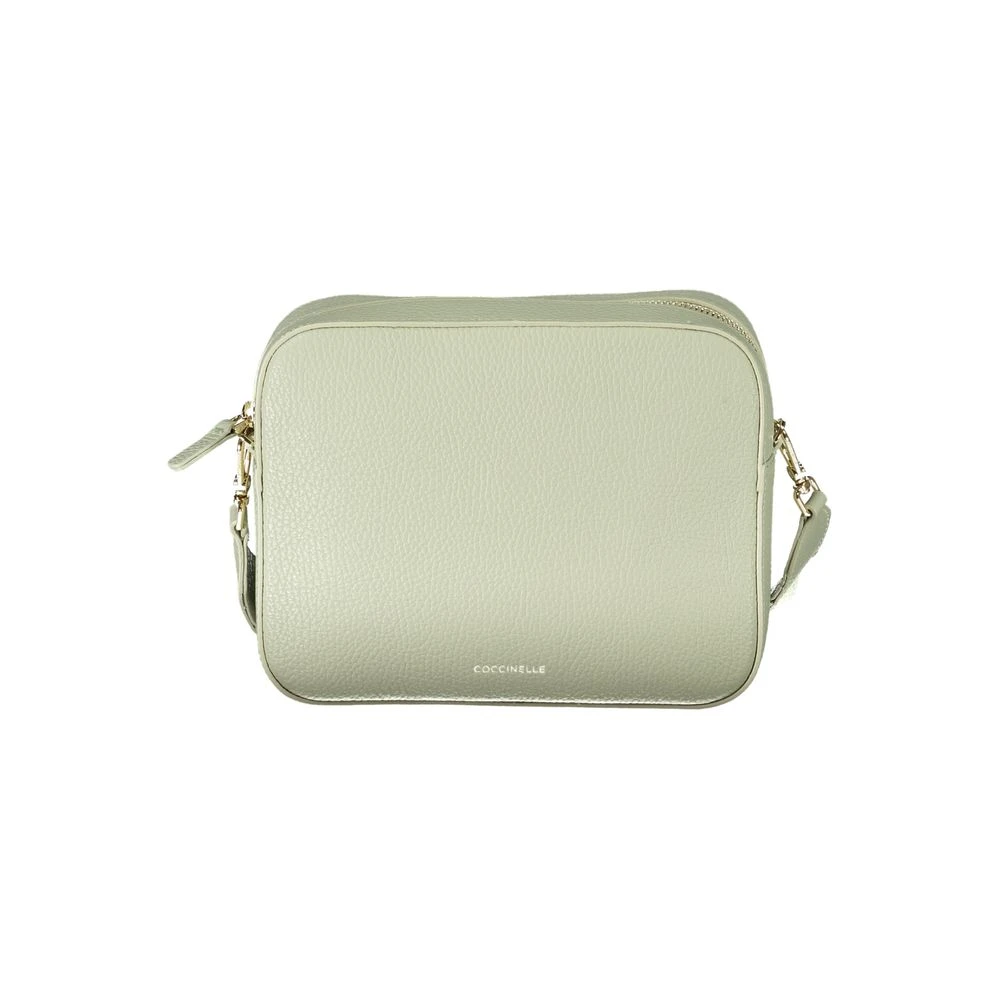 Coccinelle Groene Leren Schoudertas met Verstelbare Band Green Dames