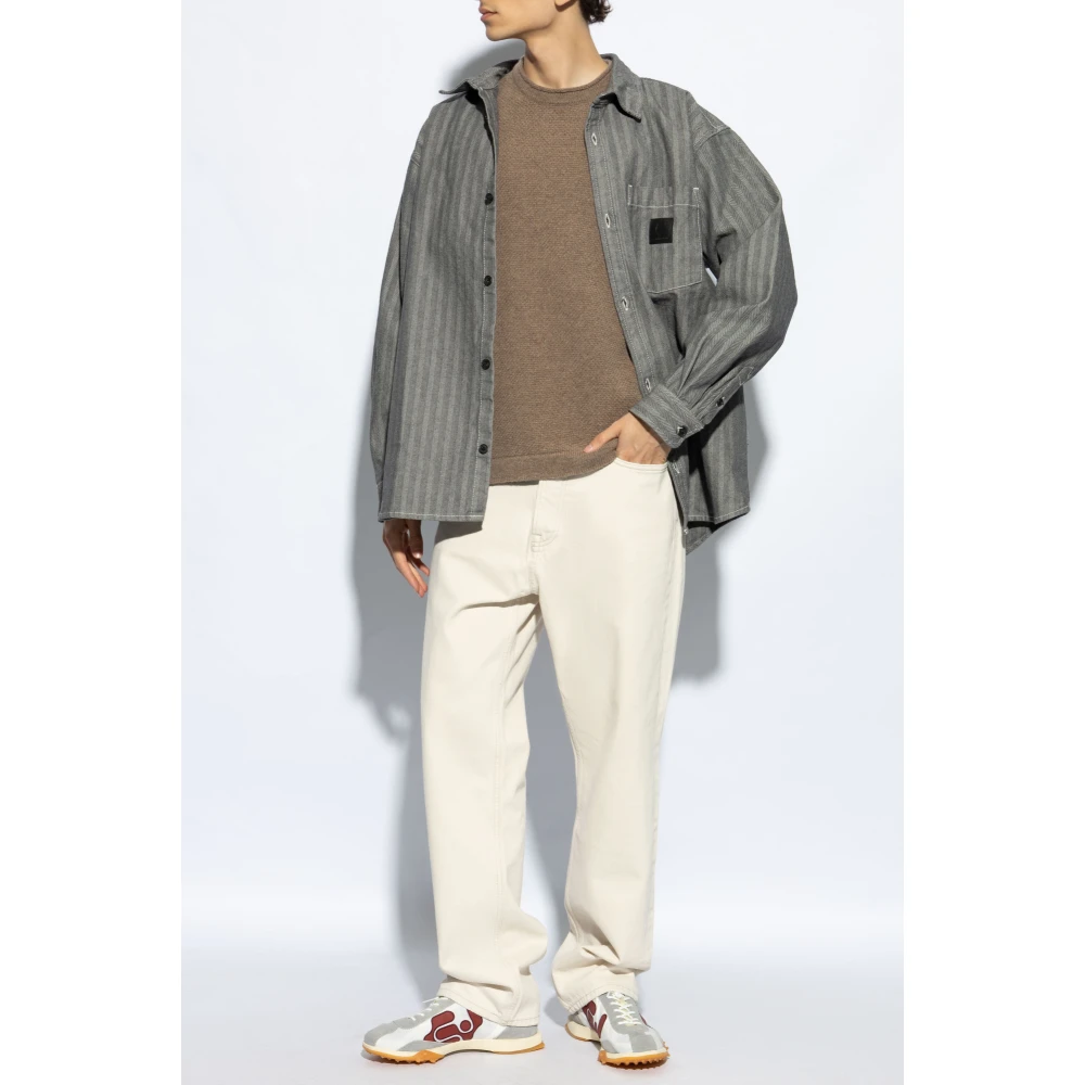 Stone Island Wollen trui Brown Heren