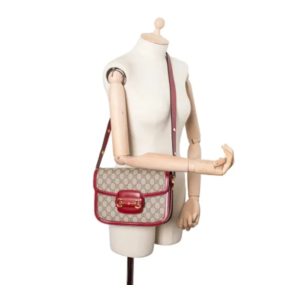 Gucci Vintage Pre-owned Canvas gucci-bags Beige Dames