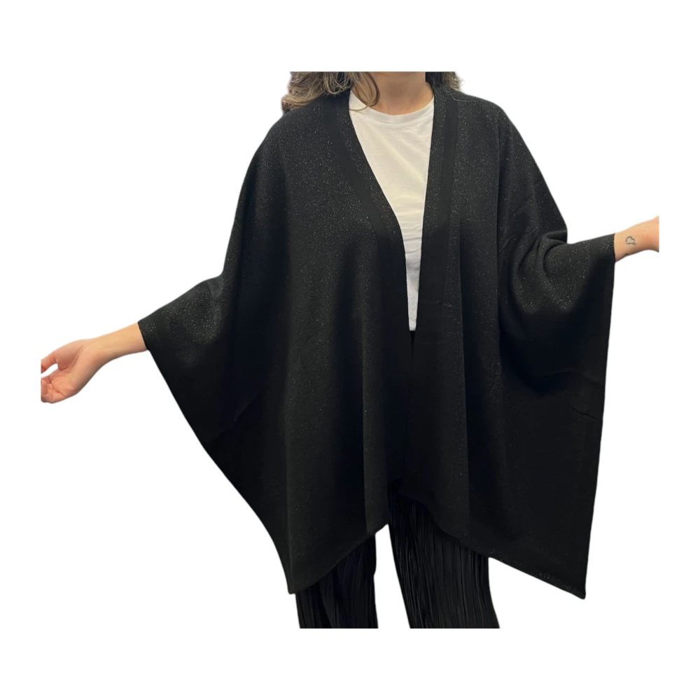 Ralph Lauren Dames Katoenen Poncho Stijl 454960146 Black Dames