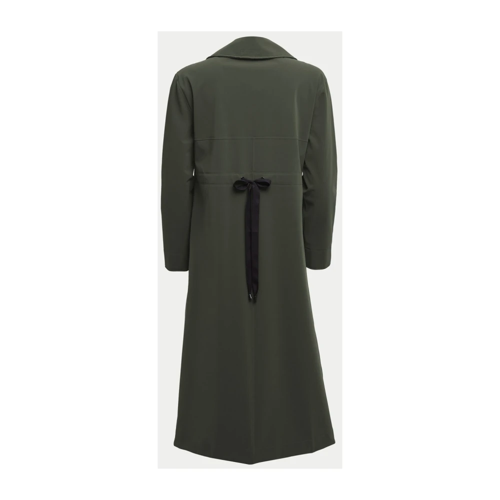 Stutterheim Matte Lange Regenjas met Aqua-Guard Zakken Green Dames
