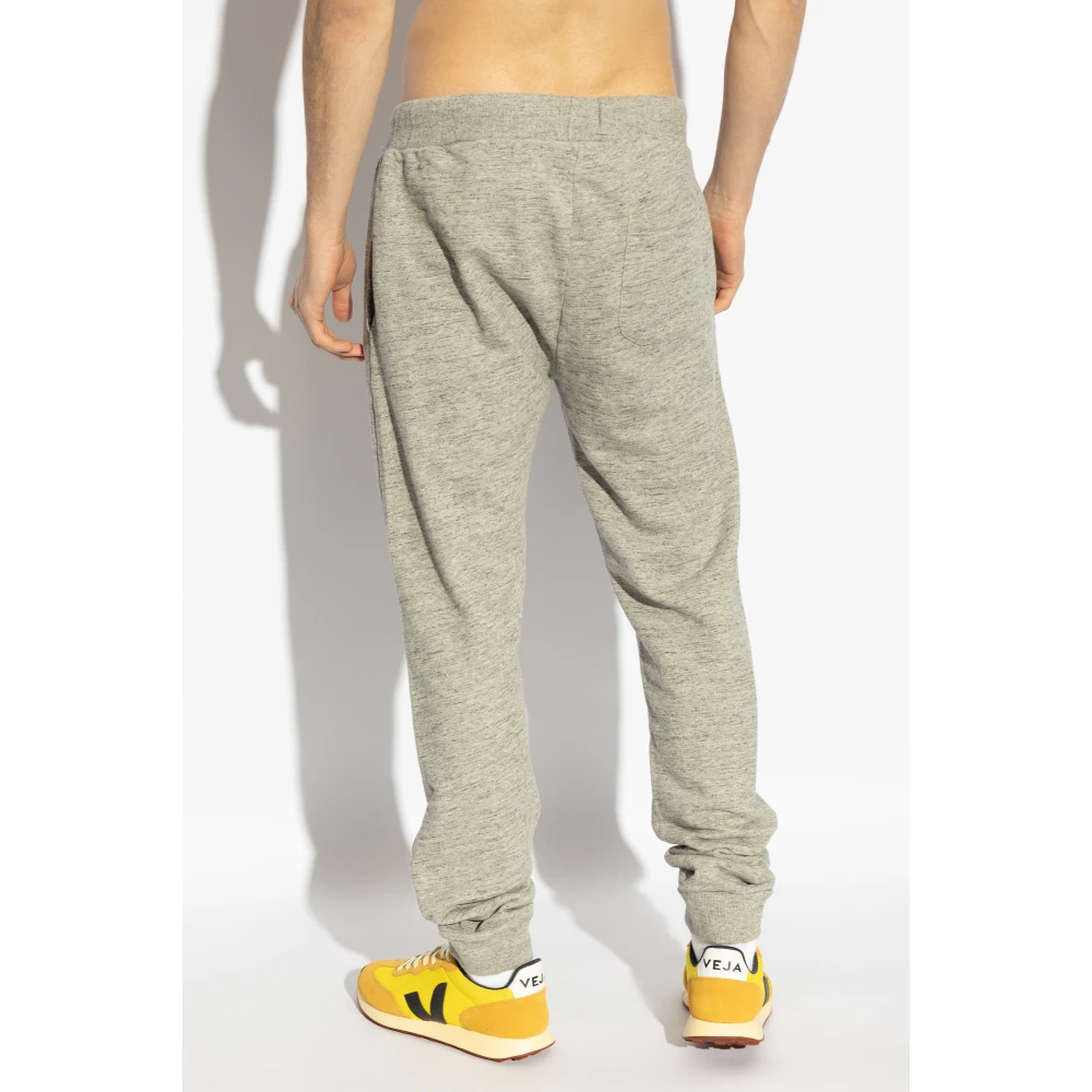 Woolrich Sweatpants met bedrukt logo Gray Heren