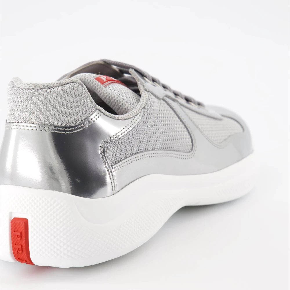 Prada Americas Cup Sneakers Gray Heren
