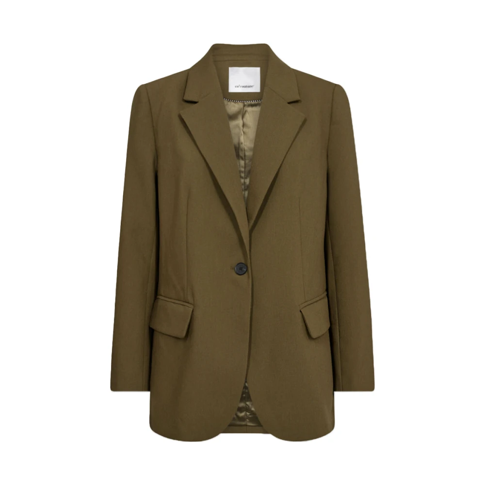 Co'Couture Oversize Army Blazer Vola Stijl Green Dames
