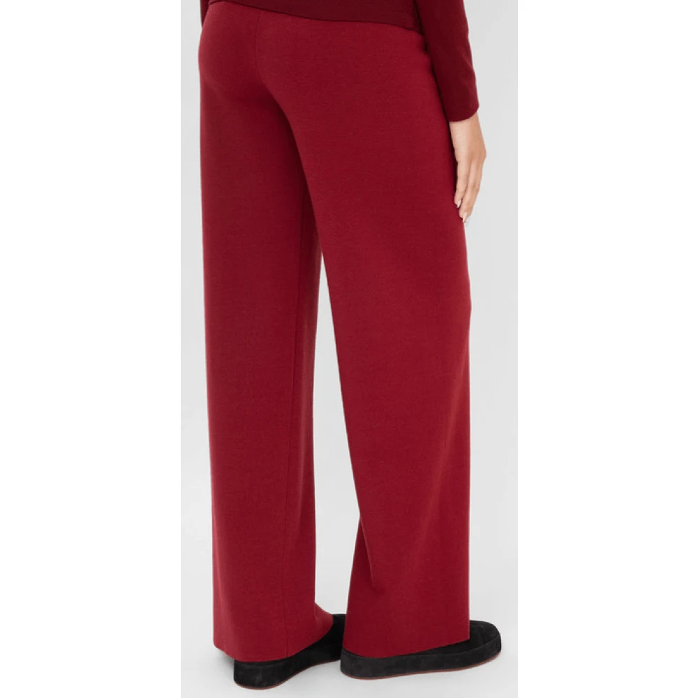 Loro Piana Ontspannen Bordo Cashmere Broek Red Dames