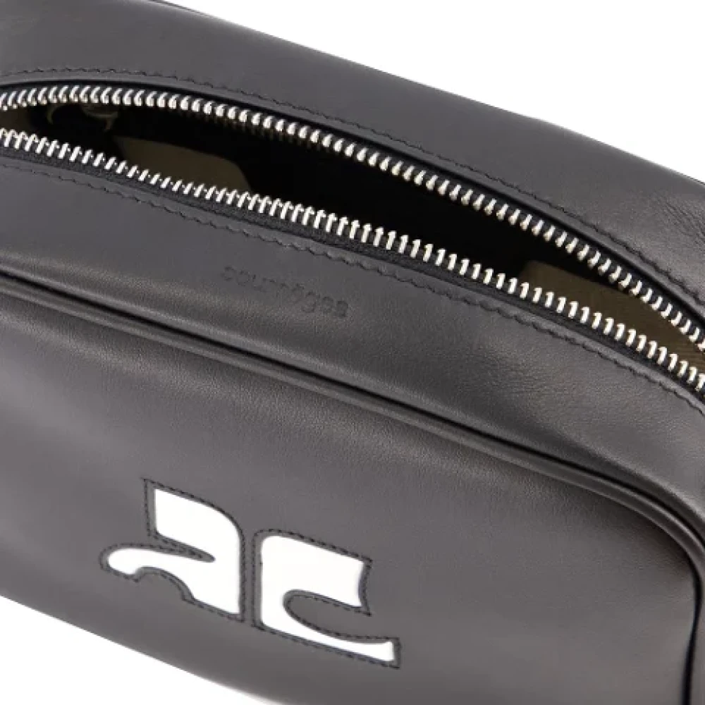 Courrèges Leather crossbody-bags Black Dames