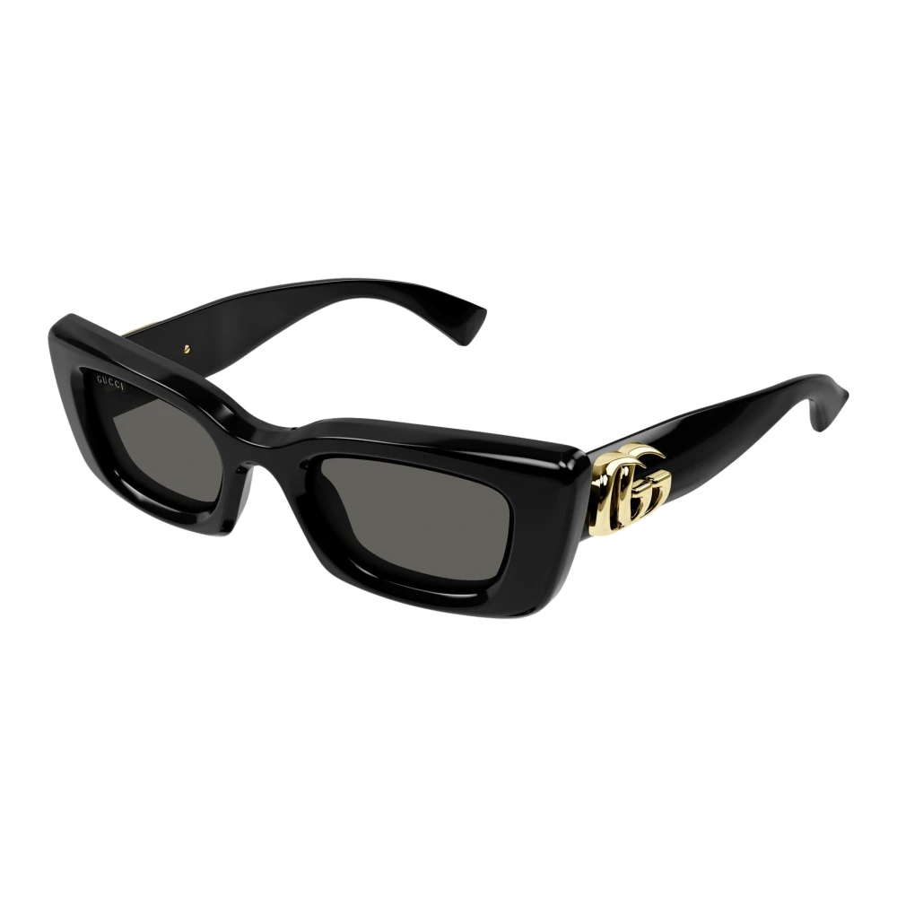Gucci Black Sunglasses, Female, 49 Mm, Cat Eye Sunglasses