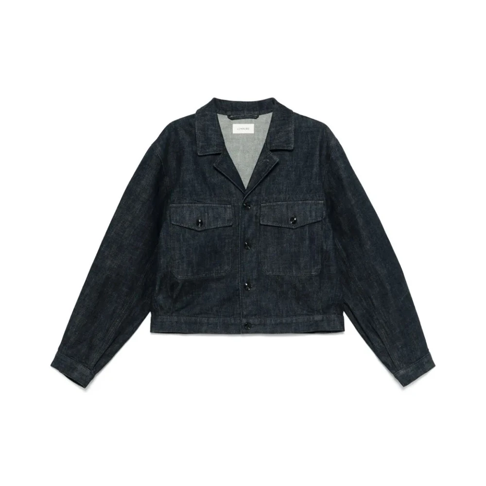 Lemaire Klassieke Denim Trucker Jack Blue Heren