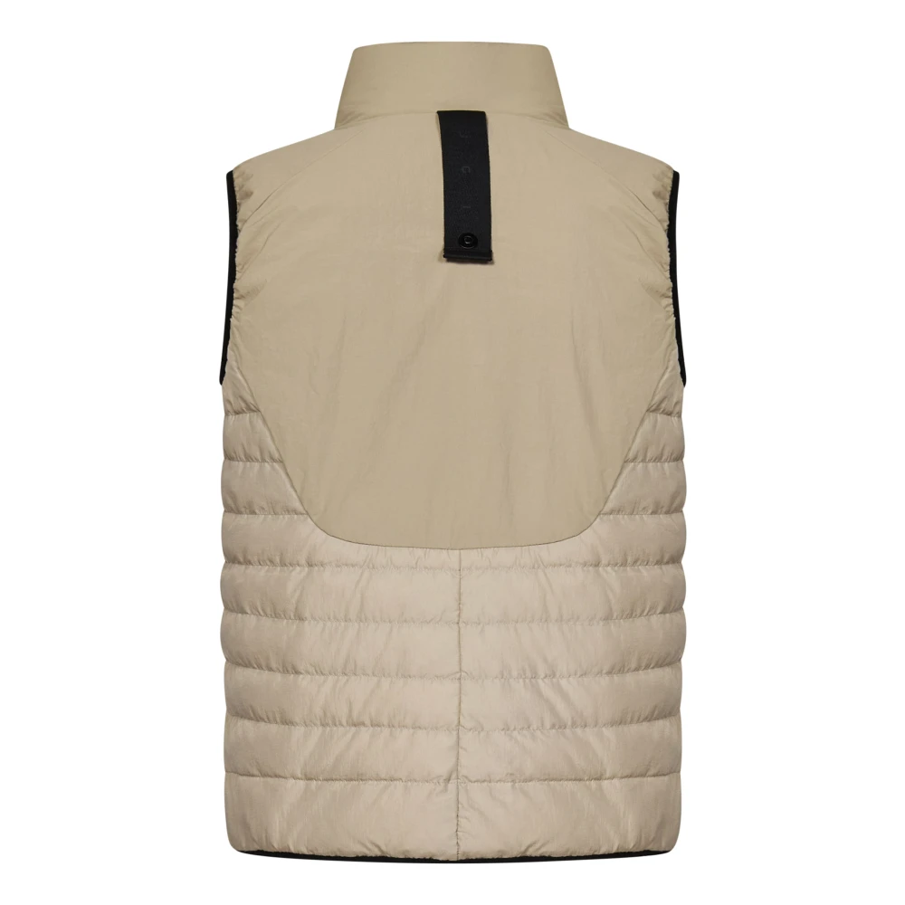 JG1 Beige Gewatteerde Waterdichte Mouwloze Jas Beige Heren