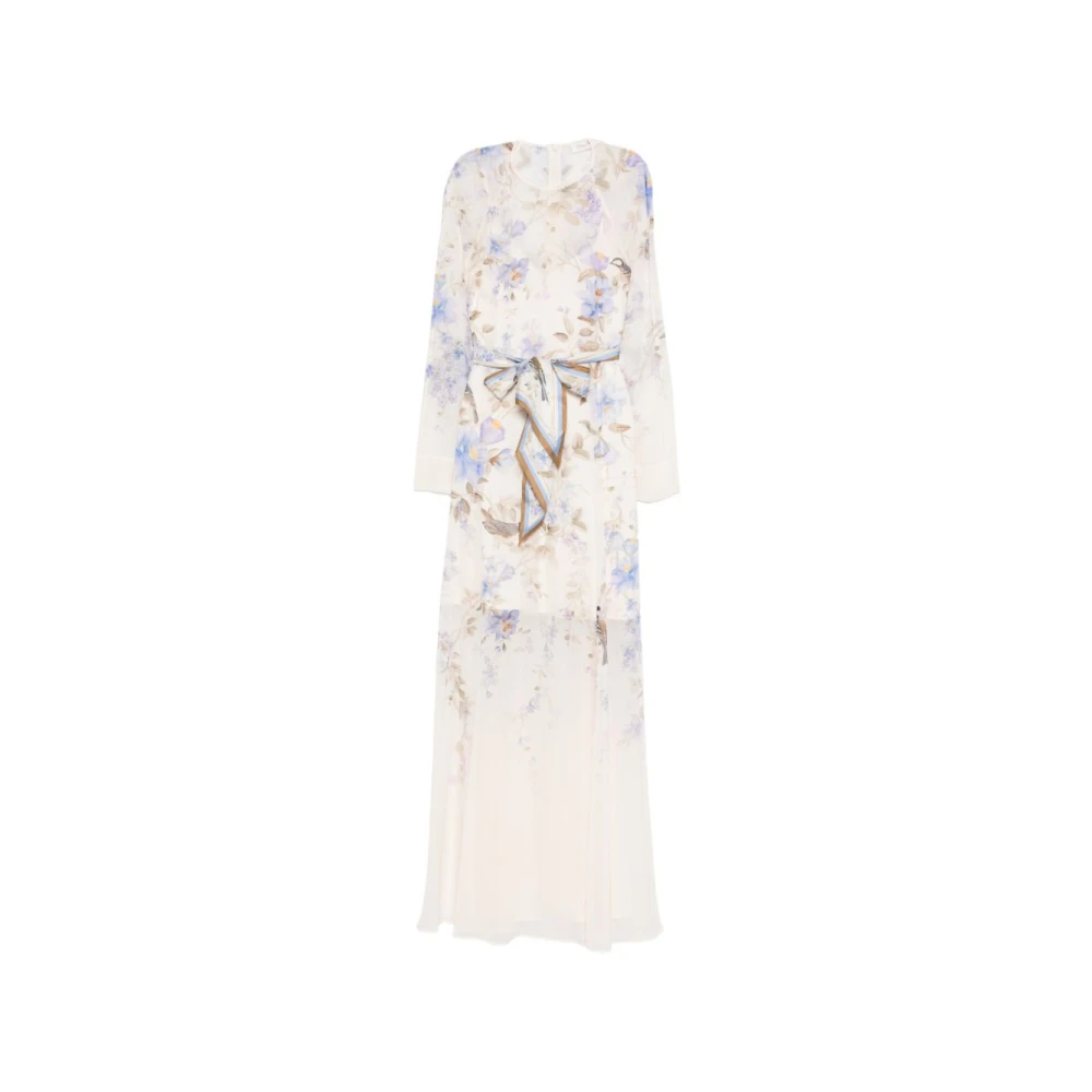 Zimmermann Multicolor Maxi Dresses, Female, L, Luna Printed Long Dress