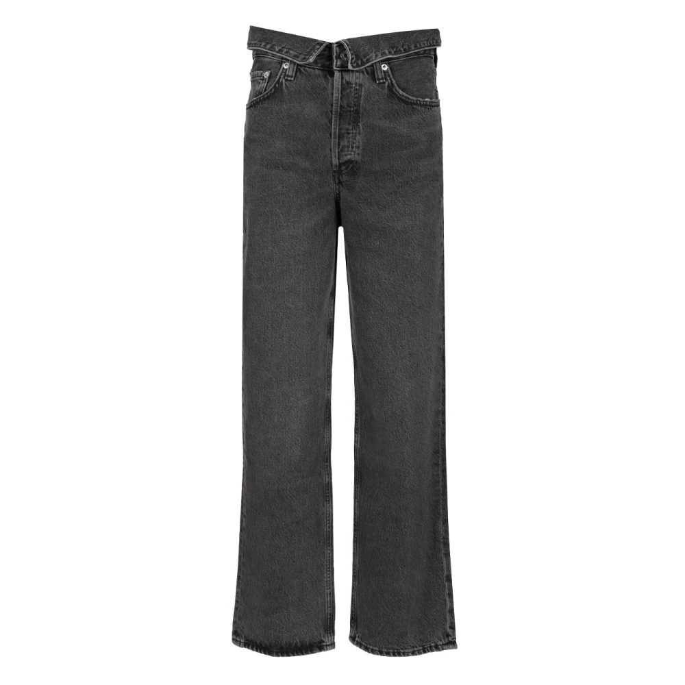 Agolde Black Echo Taper Jean - Female - Straight Fit Jeans - W29 - Jeans
