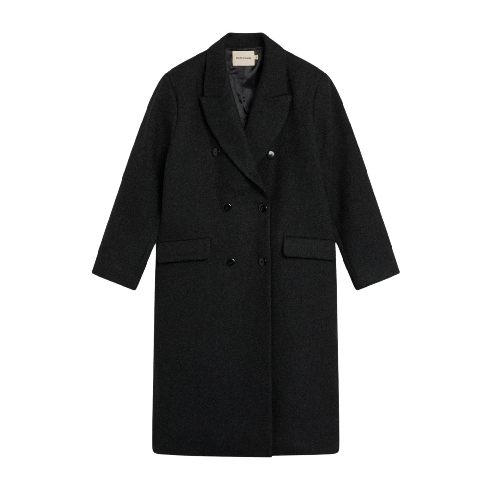 The New Society Donna Grigio Cappotti, Xs, New,