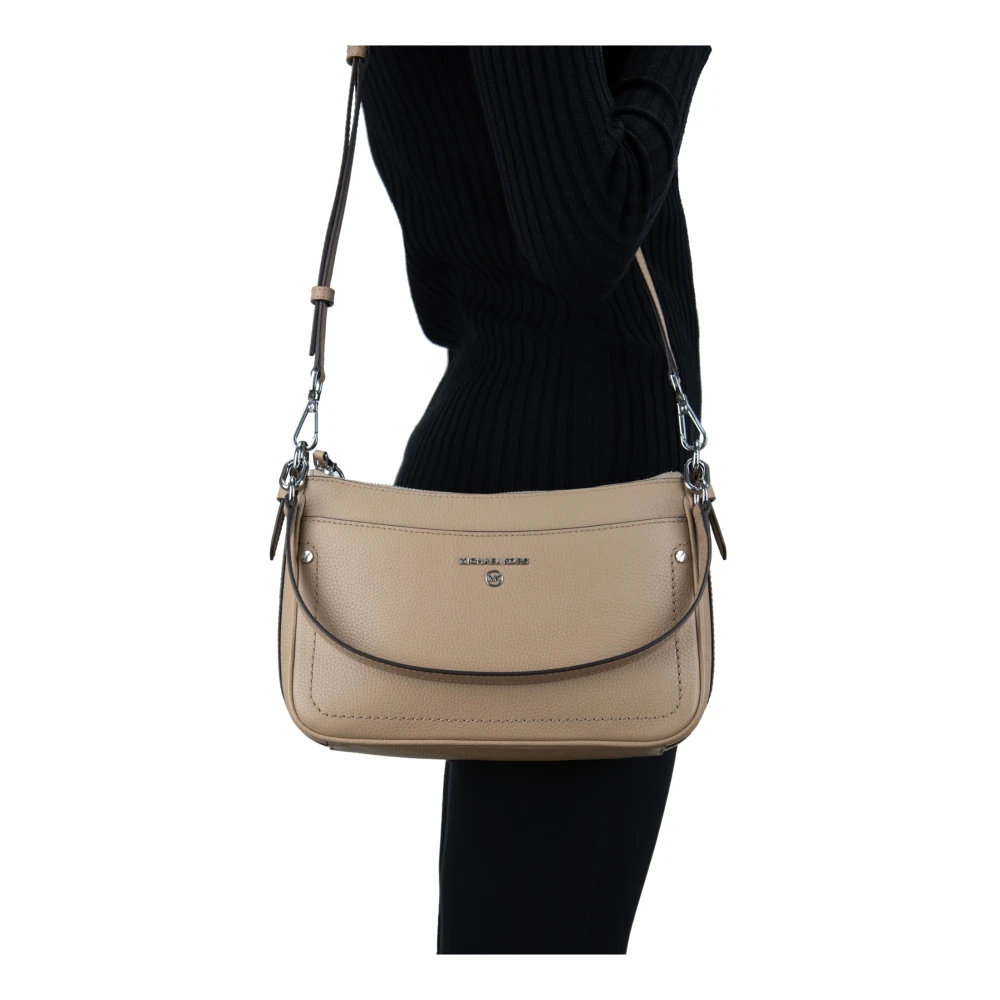Michael Kors Granaat Imitatieleer Schoudertas Brown Dames