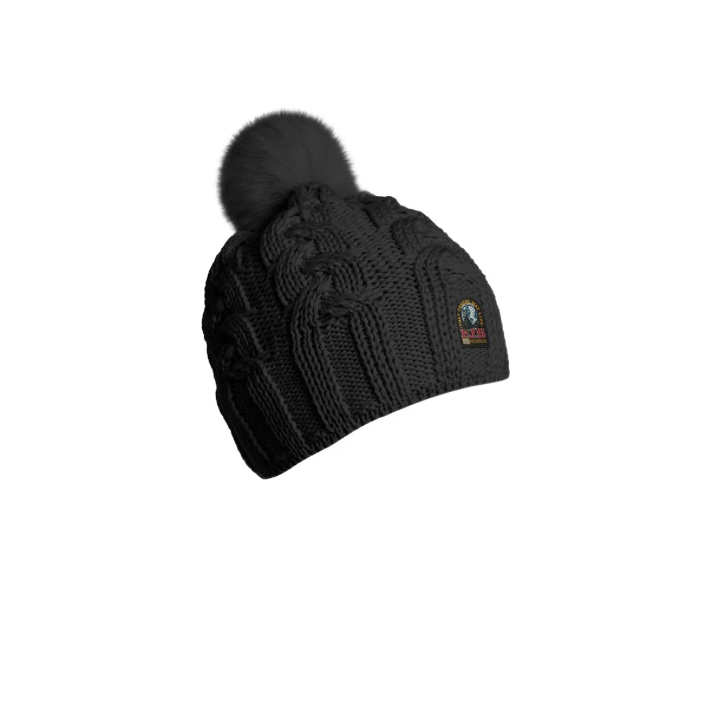 Parajumpers Cable Hat med Söt Pompon Black, Unisex