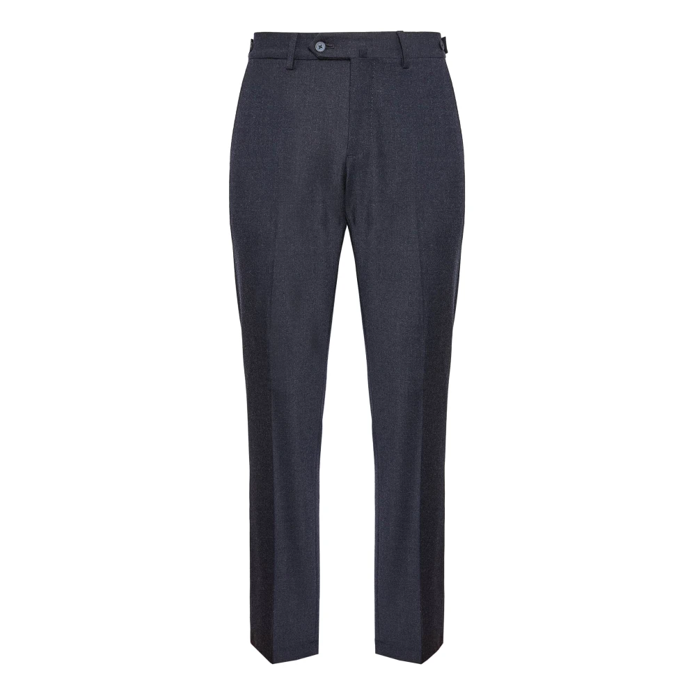 Boggi Milano Broek van stretch flanel Blue Heren