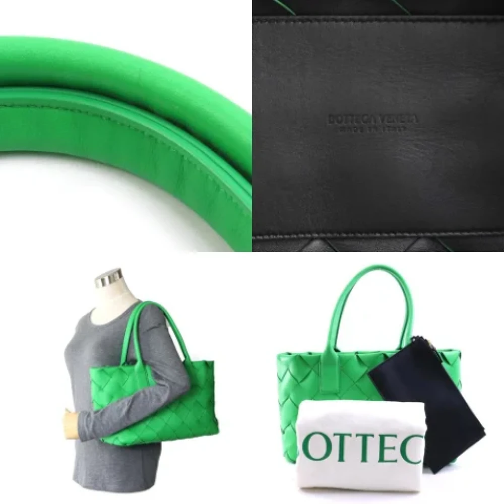 Bottega Veneta Vintage Pre-owned Leather shoulder-bags Green Dames