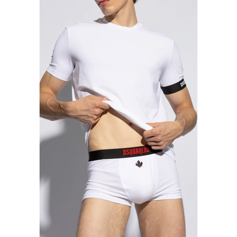 Dsquared2 T-shirt uit de ondergoedcollectie White Heren