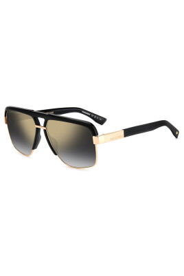 lunettes-de-soleil-noir-or-miroir-gris