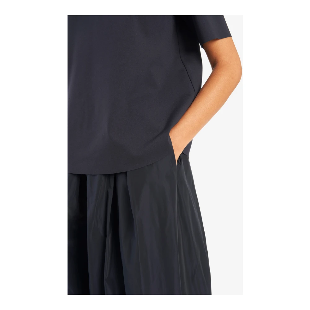 Vicario Cinque Elegante Maxi Rok met Zakken Blue Dames