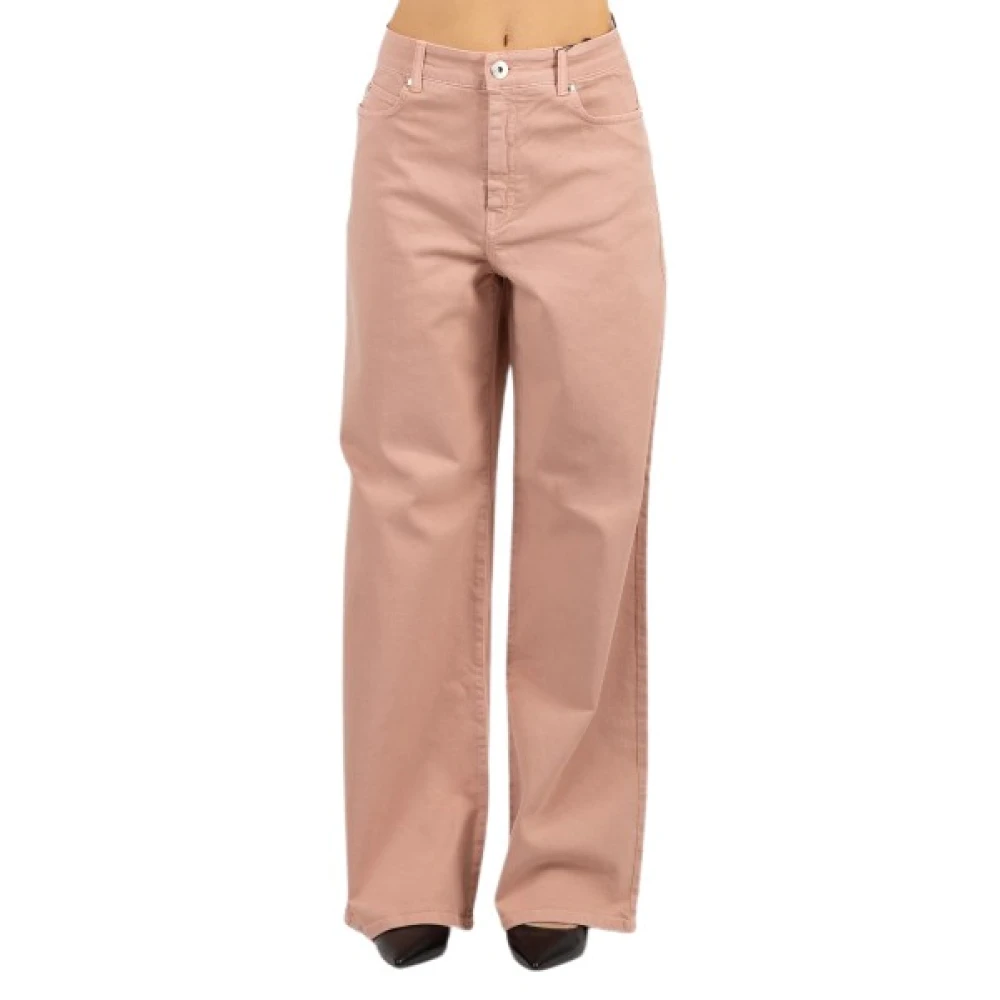 Weekend Max Mara Kvinno Rosa Jeans Dam, 2XS, Bomull, Medina Vida Jeans Med Vida Ben