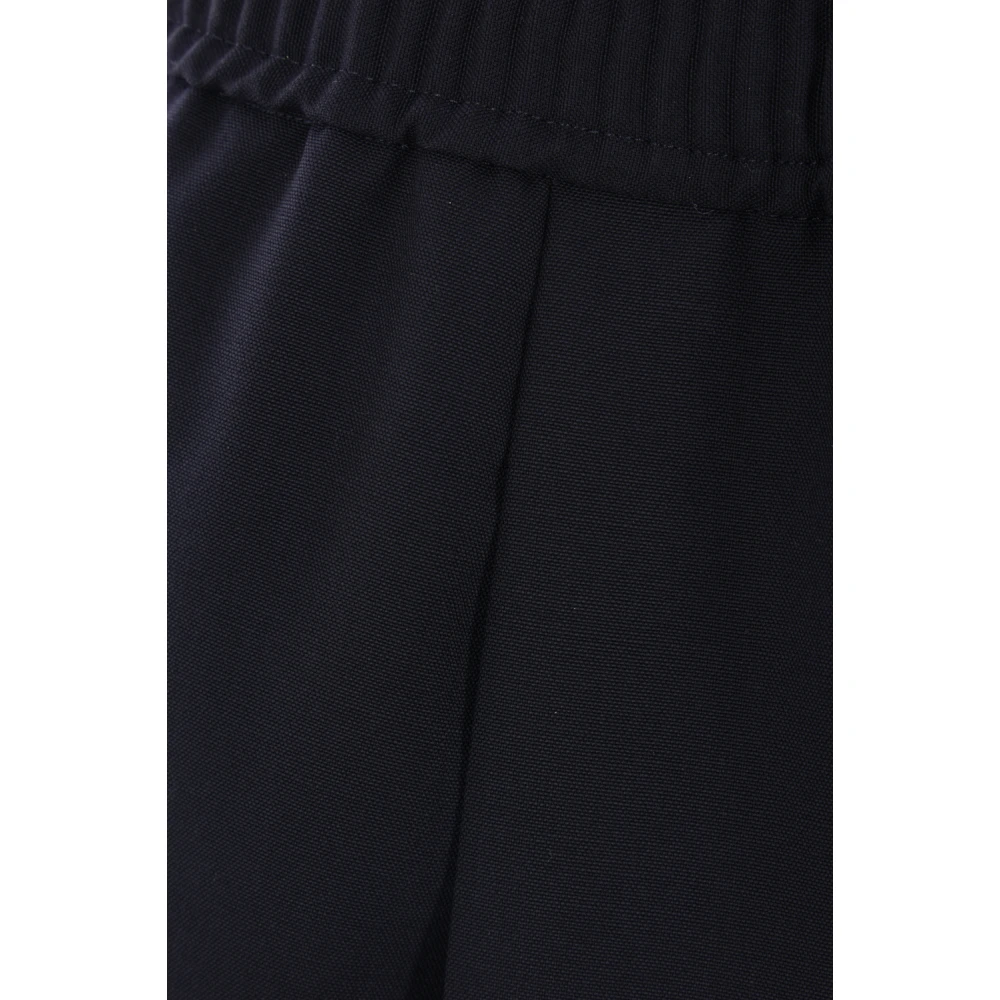 Comme des Garçons Blauwe wijde pijp wollen broek Blue Heren