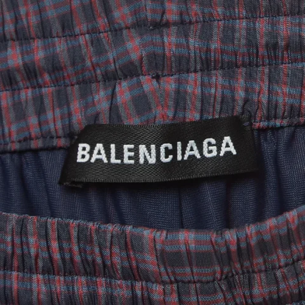 Balenciaga Vintage Pre-owned Nylon bottoms Blue Dames