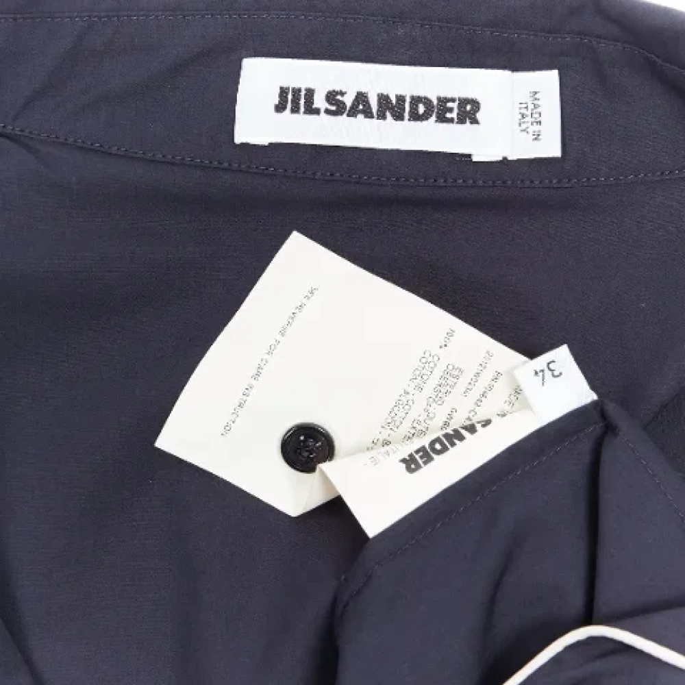 Jil Sander Pre-owned Cotton tops Blue Dames