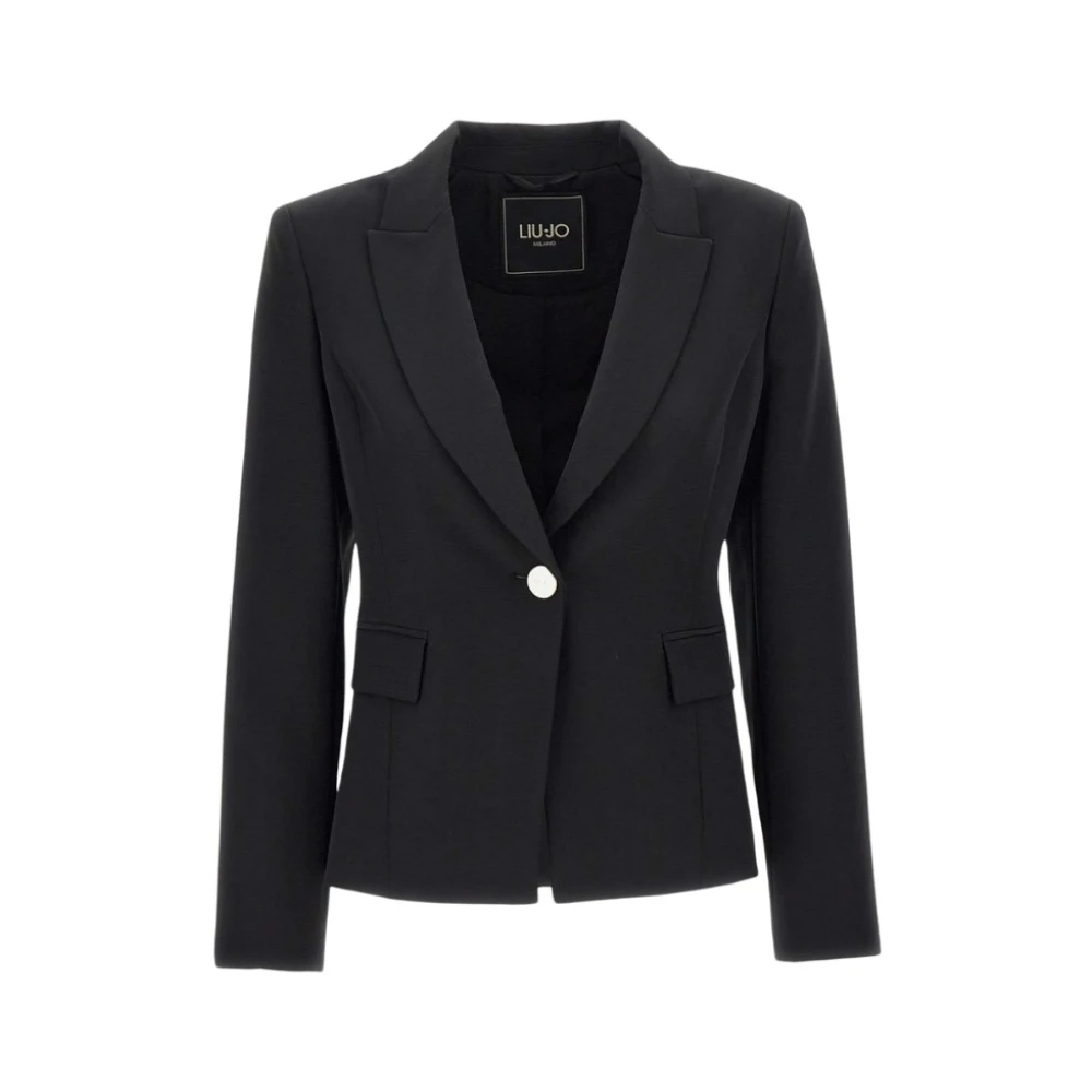 Liu Jo Single-Breasted Blazer Jas Black Dames