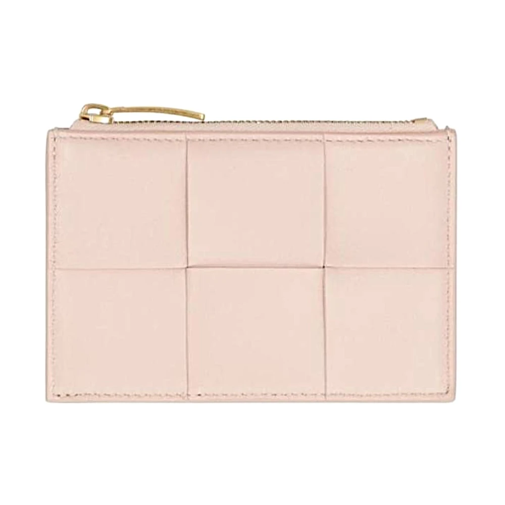 Bottega Veneta Stijlvolle Kaarthouder Portemonnee Pink Dames