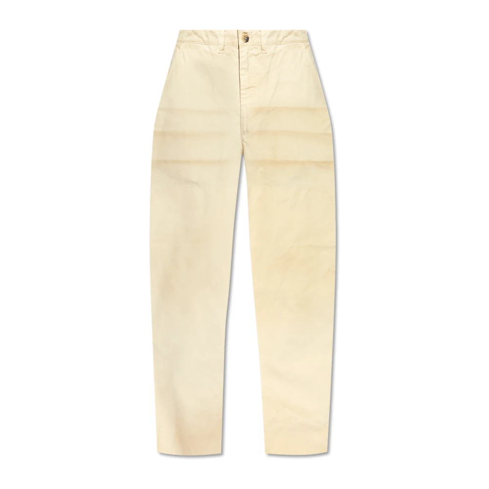 Golden Goose Mannelijk Beige Broeken Heren, M, Katoen, Katoenen Broeken