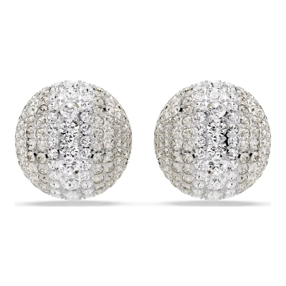 Swarovski White Earrings, Female, One Size, Sublima Clip Earrings