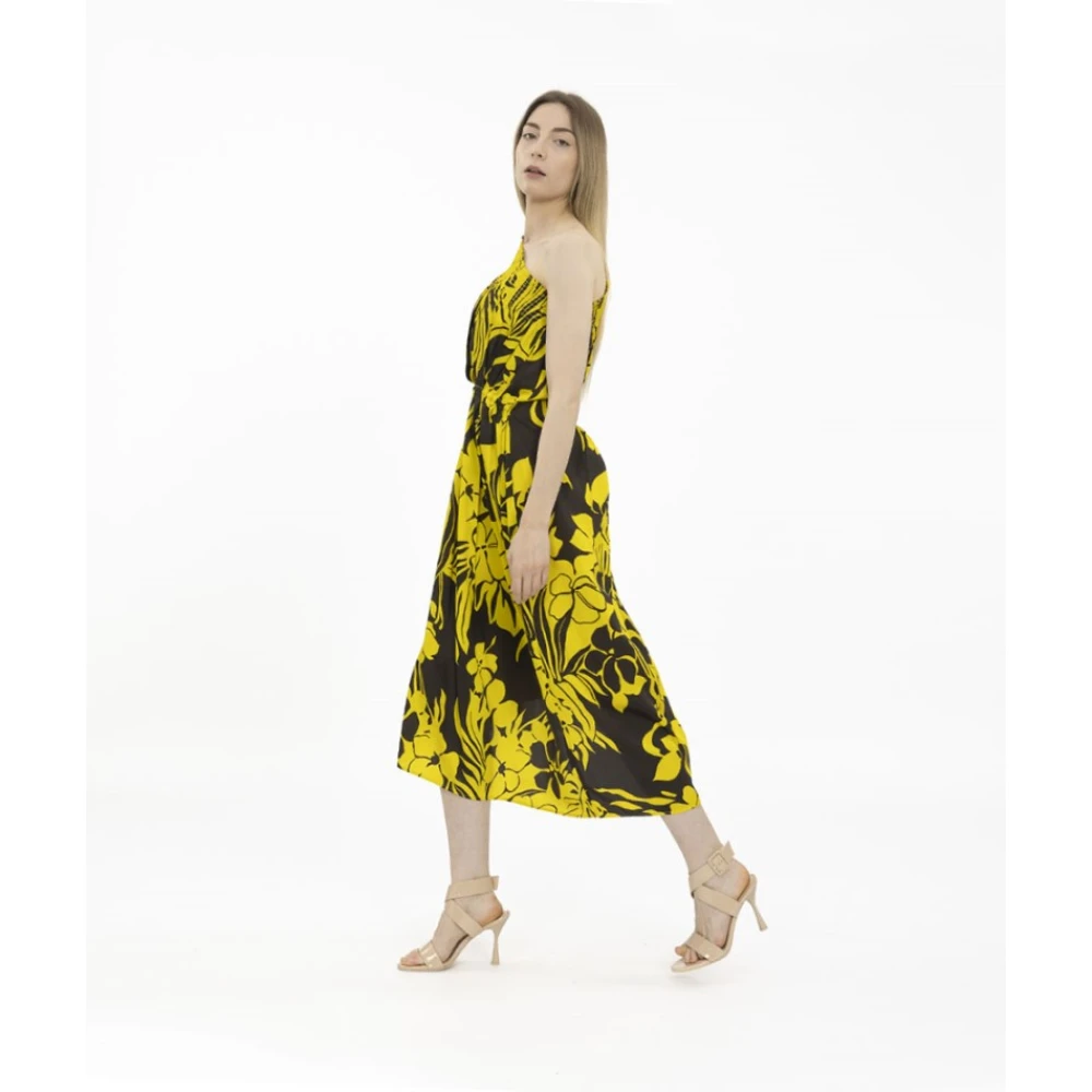 N21 Asymmetrische Bedrukte Midi Jurk Multicolor Dames