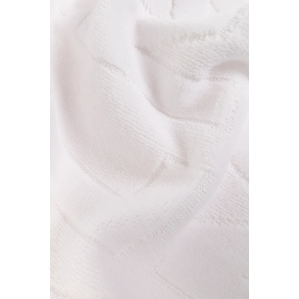 Balmain Strandhanddoek met logo White Heren