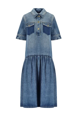 Light Washed Denim Dress