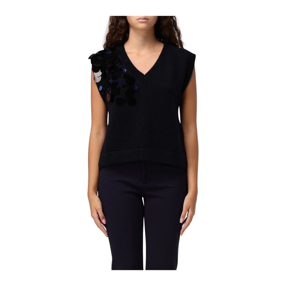 Knitwear > V-neck Knitwear - - Liviana Conti - Modalova