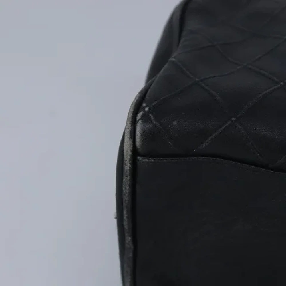 Chanel Vintage Pre-owned Leather clutches Black Dames