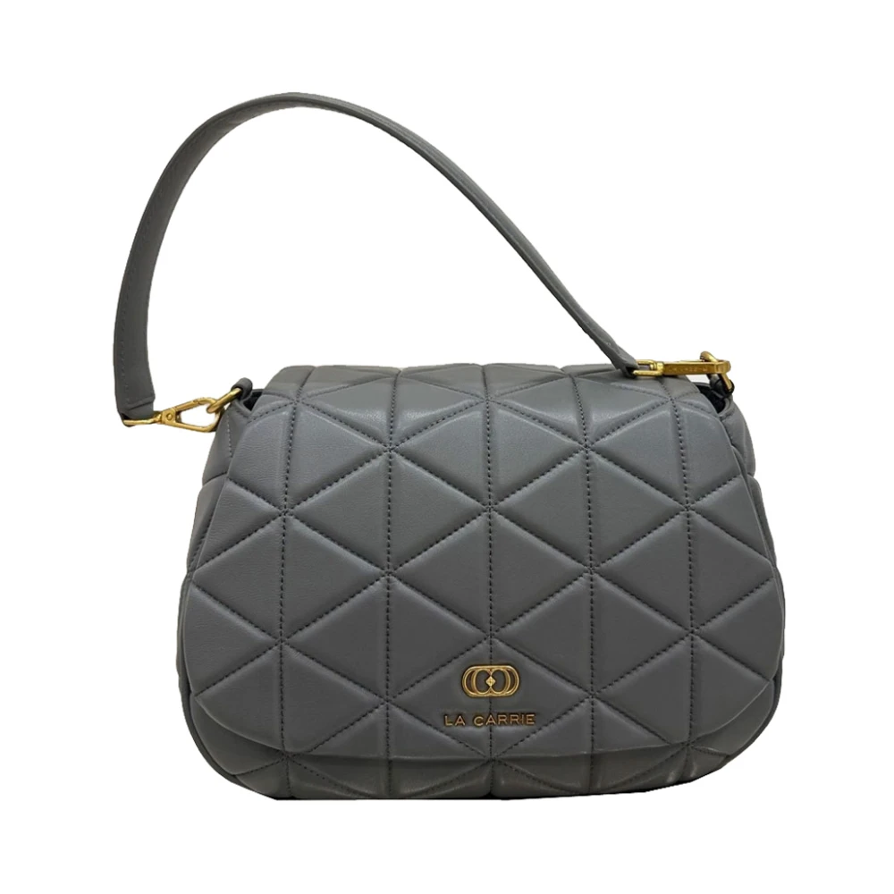La Carrie Gewatteerde Schoudertas Grijs Gray Dames