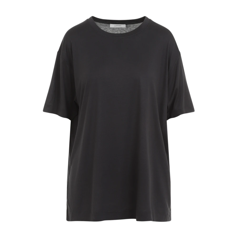 Lemaire Luxe Grijze Zijden T-Shirt Gray Dames