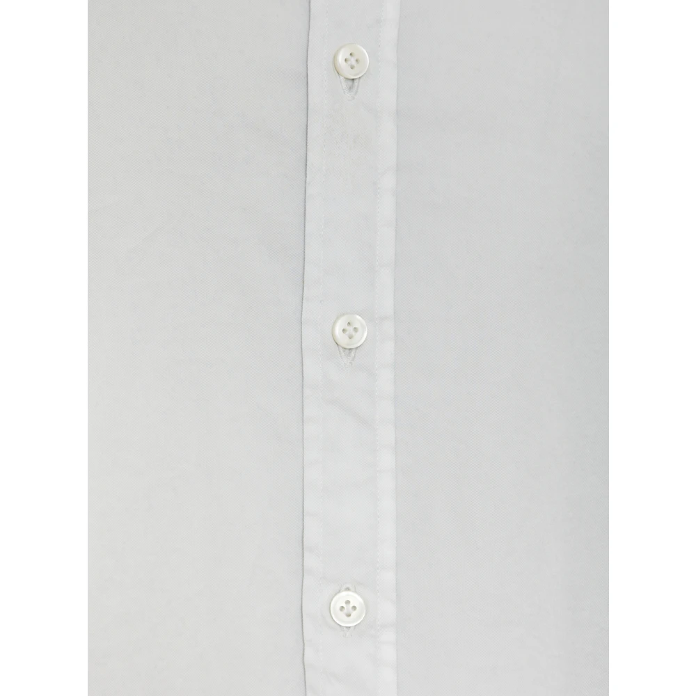 Sonrisa Katoenen shirt met elastaan gemaakt in Italië Gray Heren