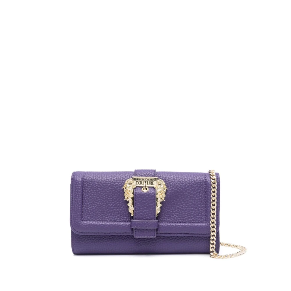 Versace Jeans Couture Paarse Portemonnees Stijlvol Ontwerp Purple Dames
