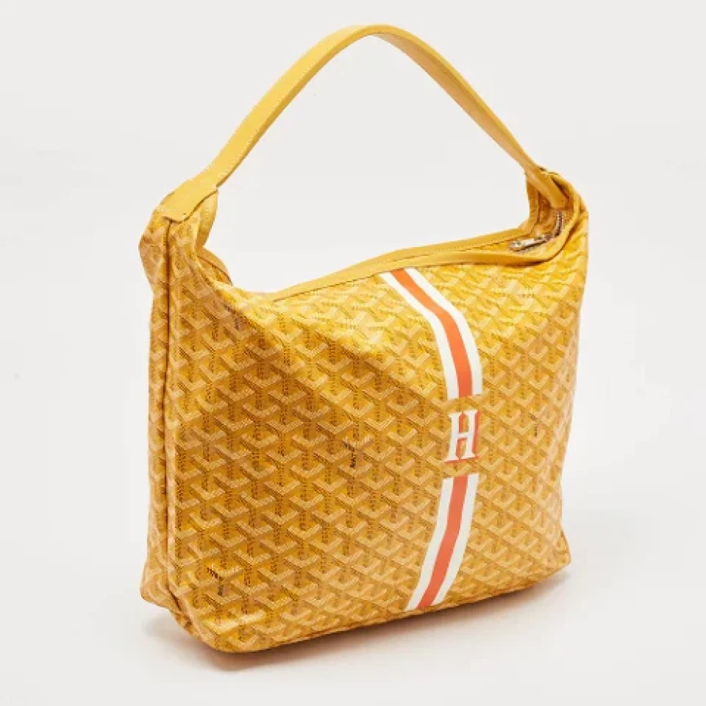 Goyard Vintage Pre-owned Canvas handbags Yellow Dames